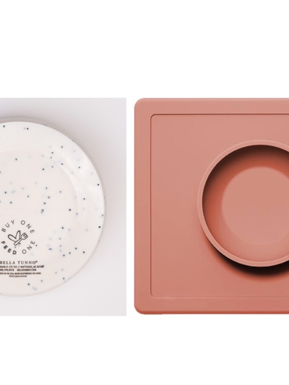 Two Baby Silicone Feeding Mats/Plates/Bowl - Bella Tunno and eZpz